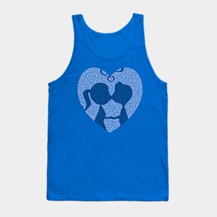 COUPLE KISSING IN HEART Tank Top